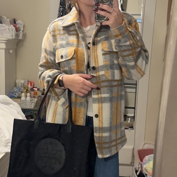 Zara Multicolor Plaid Jacket - Picture 8 of 8